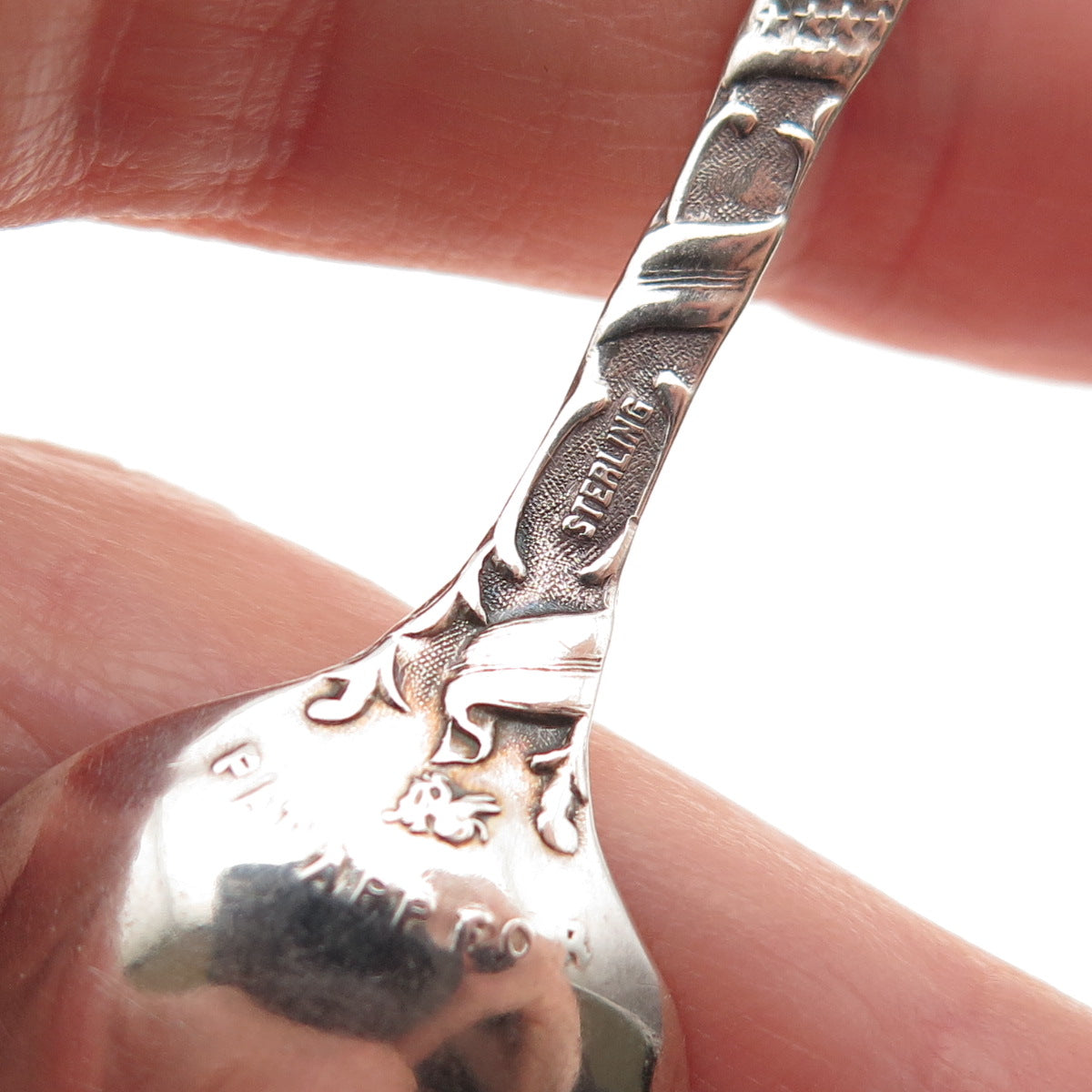 Alvin 925 Sterling Silver Antique 1893 World's Columbian Exposition Coffee Spoon