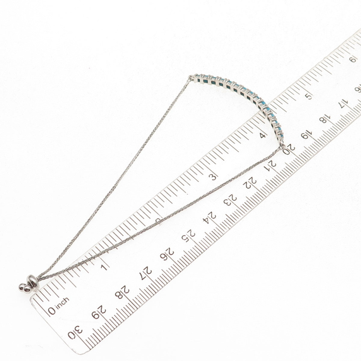 Chuck Clemency 925 Sterling Silver Real Turquoise Adjustable Bracelet 6-9.75"