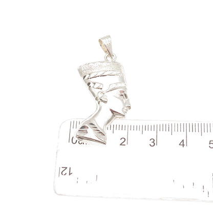 800 Silver Vintage Egyptian Nefertiti Charm Pendant