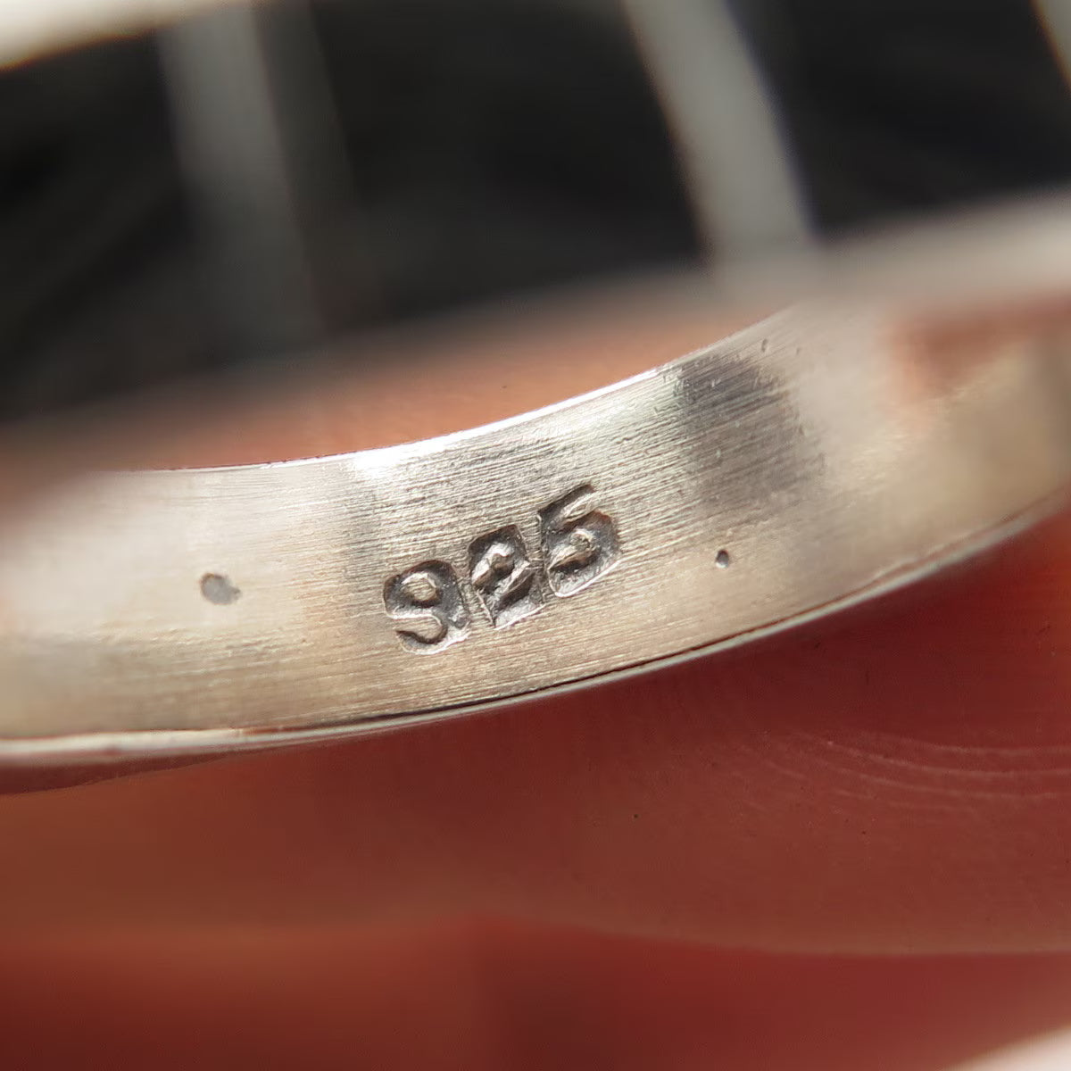 925 Sterling Silver Vintage Etched Band Ring Size 9