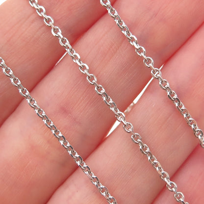 925 Sterling Silver Vintage Cable Chain Necklace 16"