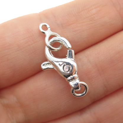 925 Sterling Silver Vintage Bracelet / Necklace Lobster Lock Clasp