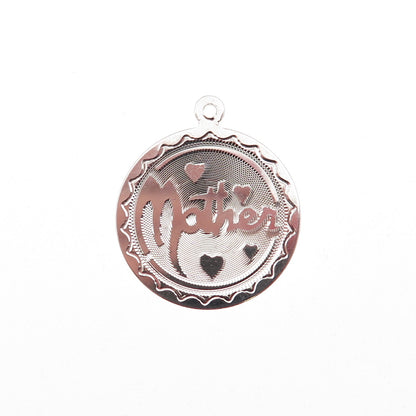 Spencer Co. 925 Sterling Silver Vintage Mother Tag Charm Pendant