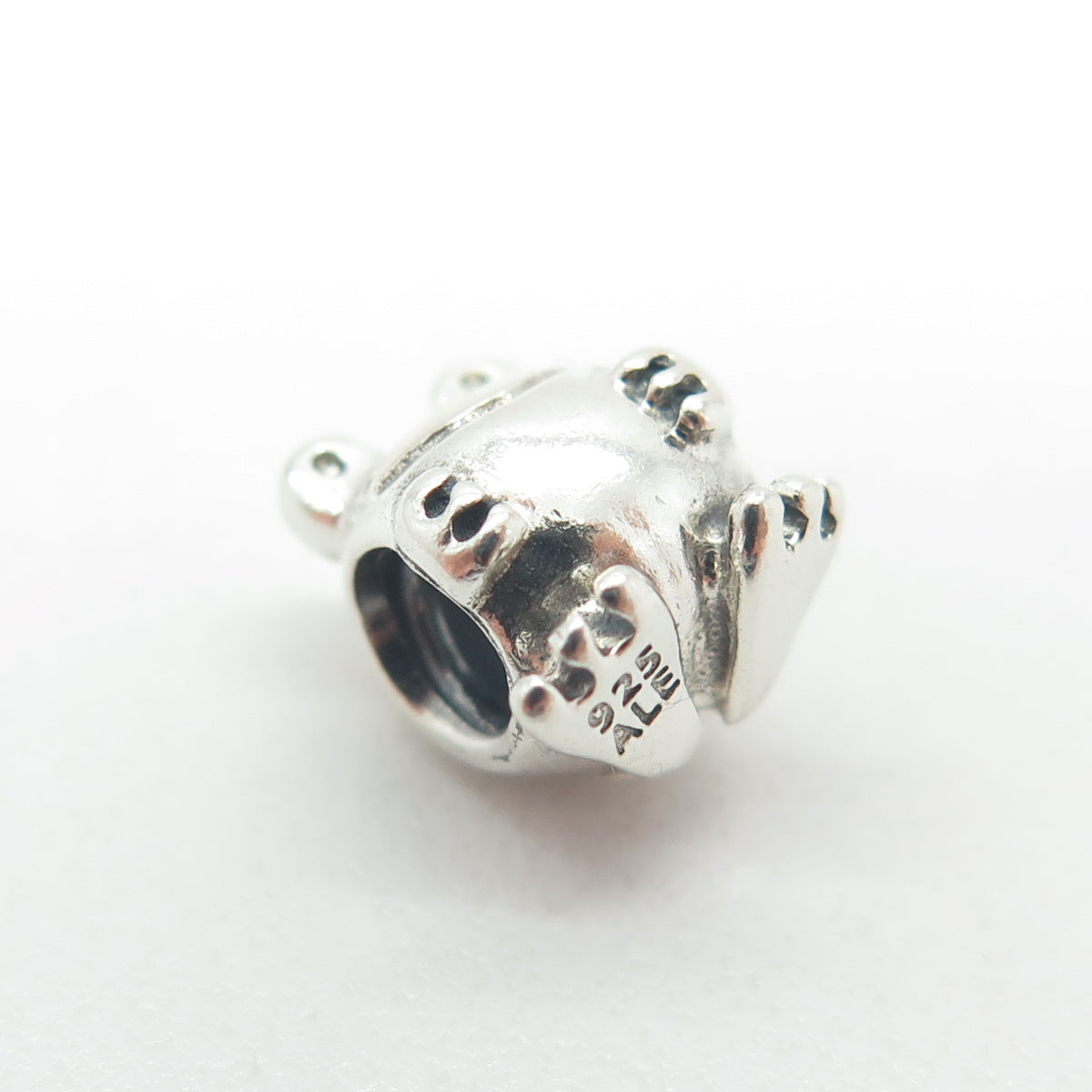 PANDORA 925 Sterling Silver Frog Bead Charm