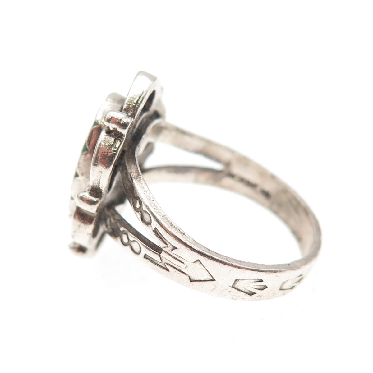 Maisels Indian Old Pawn Sterling Silver Vintage Royston Turquoise Ring Size 5.75