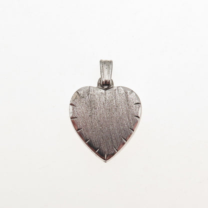 Lamode 925 Sterling Silver Vintage Heart Mini Charm Pendant