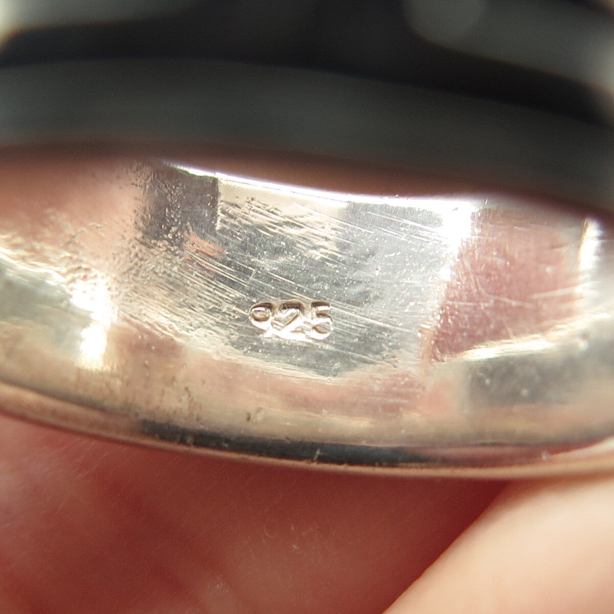 925 Sterling Silver Vintage Greek Maze Band Ring Size 9.25