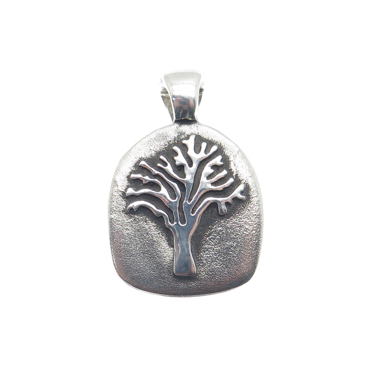 ESPO SIG Joseph Esposito Sterling Silver Vintage Strength Tree of Life Pendant