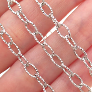 CNA PRANDA 925 Sterling Silver Italy Cable Chain Necklace 18"