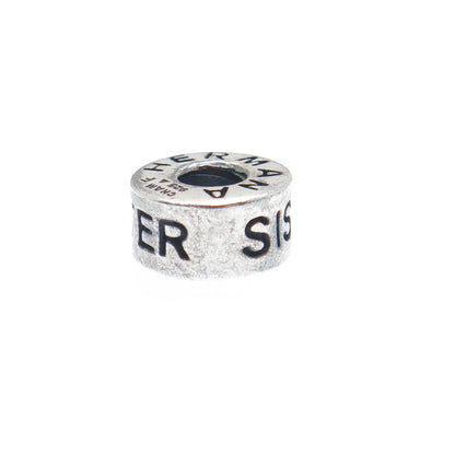 CHAMILIA 925 Sterling Silver Sister Hermana Soeur Bead Charm