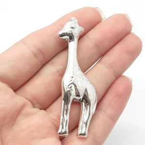 925 Sterling Silver Vintage Giraffe Pin Brooch