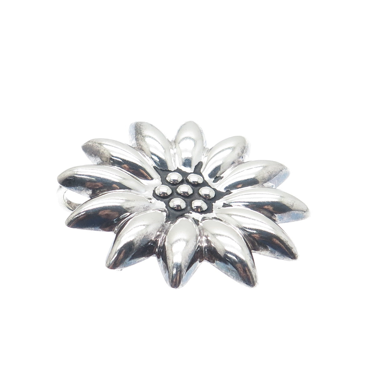 MWS Mark Wasserman Samara 925 Sterling Silver Vintage Mexico Flower Pin Pendant
