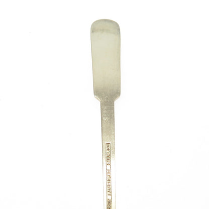 EGON LAURIDSEN Sterling Gold Plated Vintage Denmark Enamel Clover Coffee Spoon