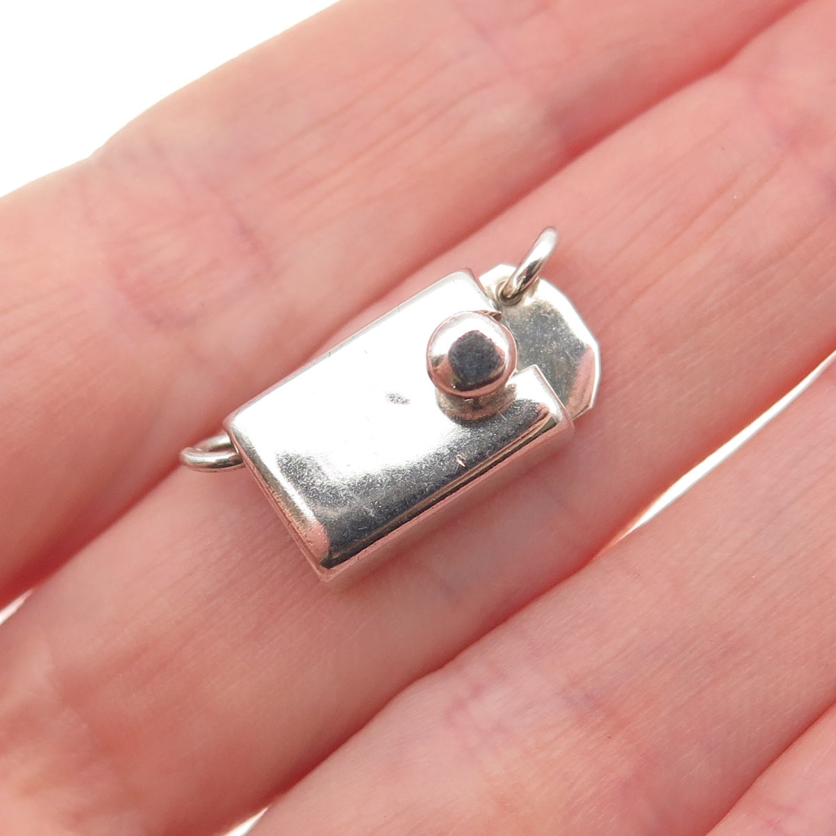 J. Gomes 925 Sterling Silver Vintage Mexico Bracelet / Necklace Box Lock Clasp