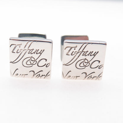 TIFFANY & CO. 925 Sterling Silver Vintage New York Cufflinks