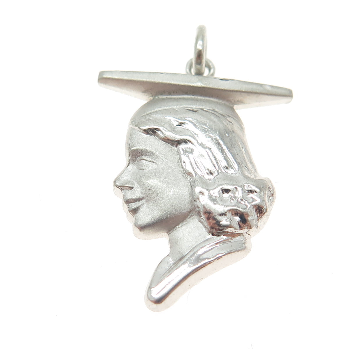 925 Sterling Silver Vintage Graduate Student Pendant