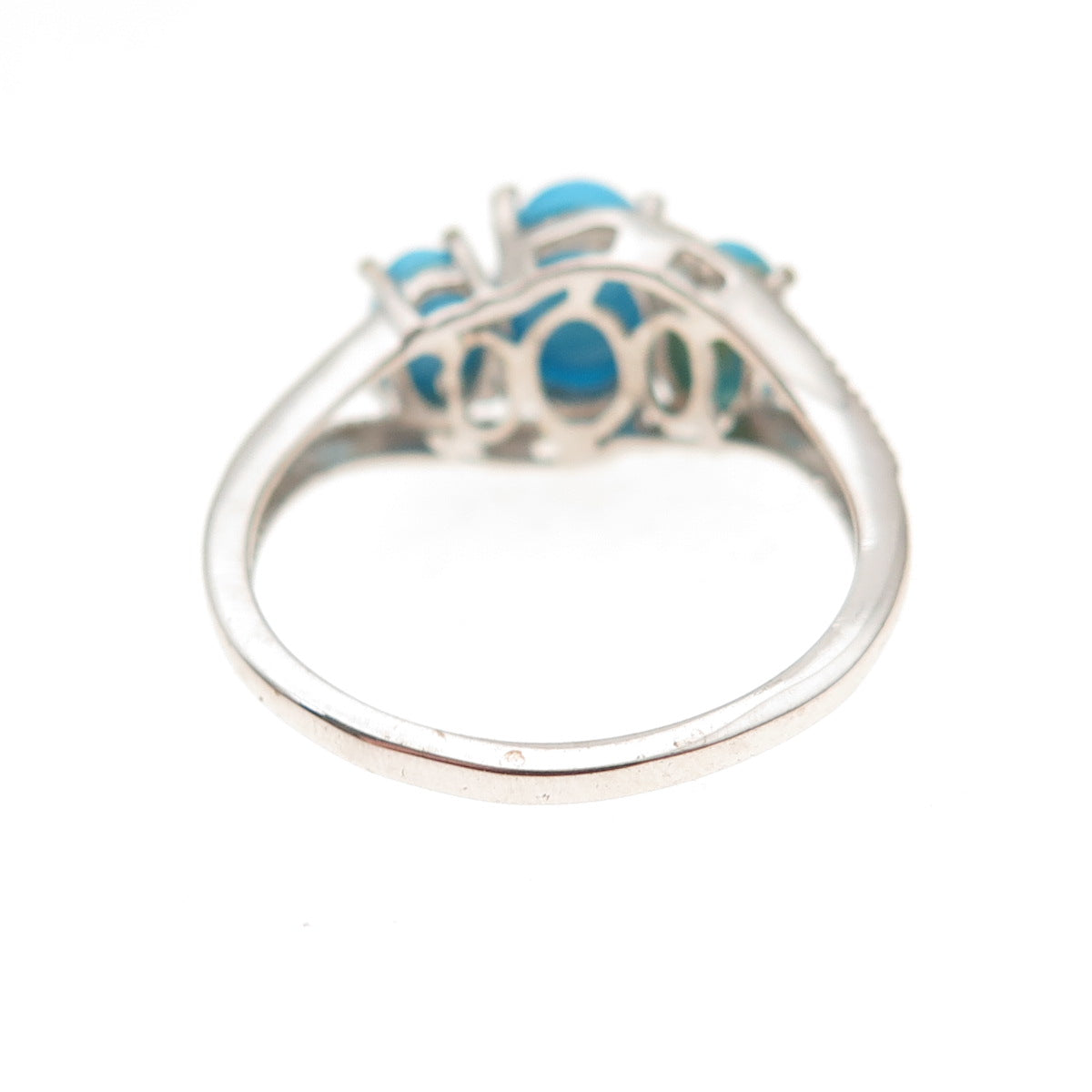 Chuck Clemency 925 Sterling Silver Real Sleeping Beauty Turquoise Ring Size 8.25