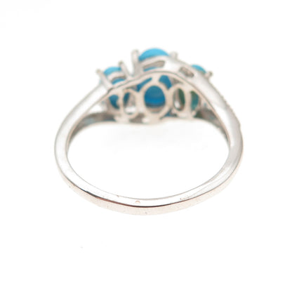 Chuck Clemency 925 Sterling Silver Real Sleeping Beauty Turquoise Ring Size 8.25
