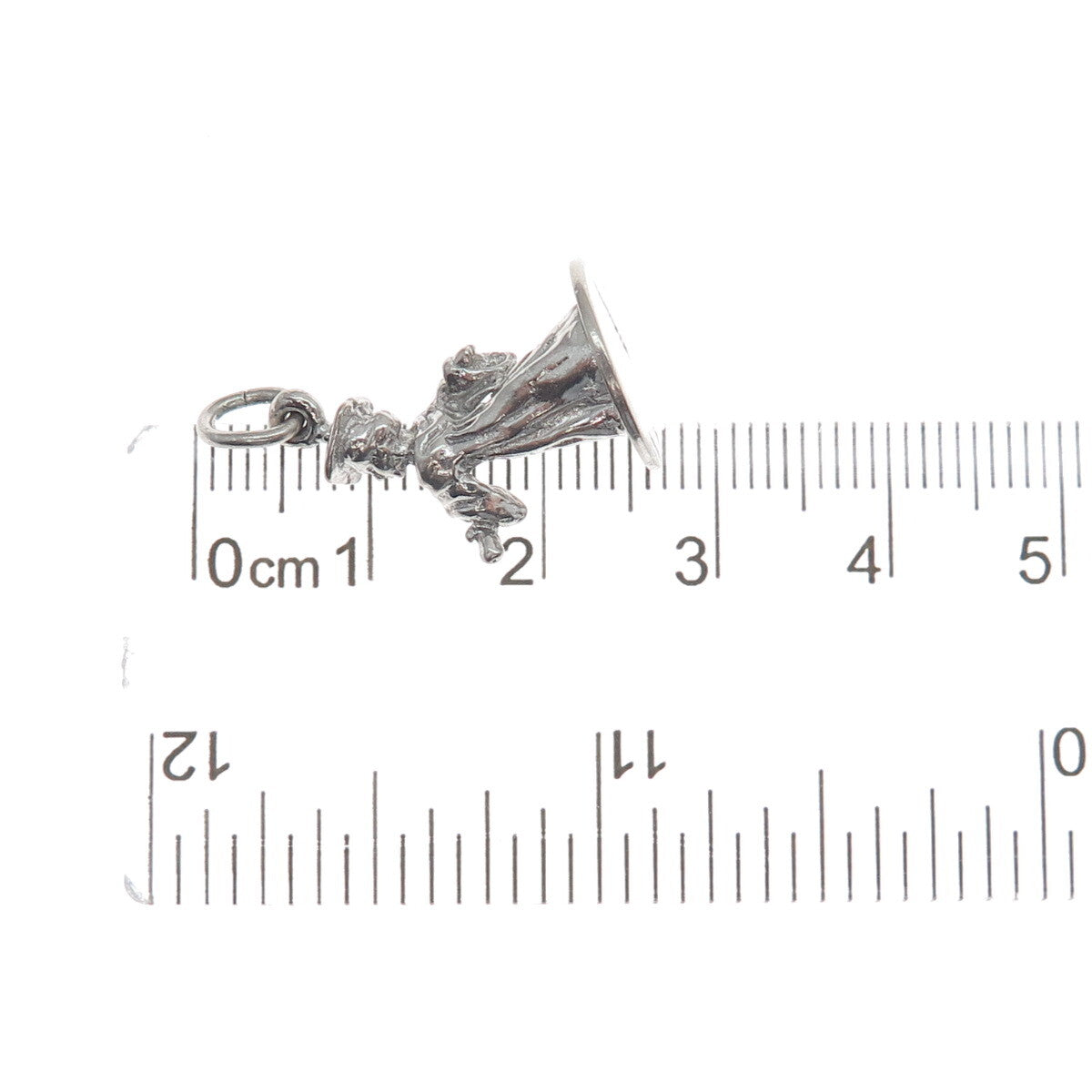925 Sterling Silver Vintage Graduate Boy Minimalist 3D Charm Pendant