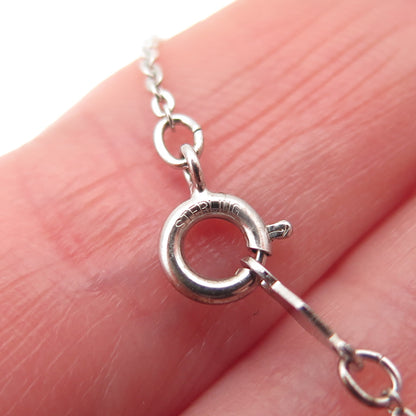 925 Sterling Silver Cable Chain Necklace 18"