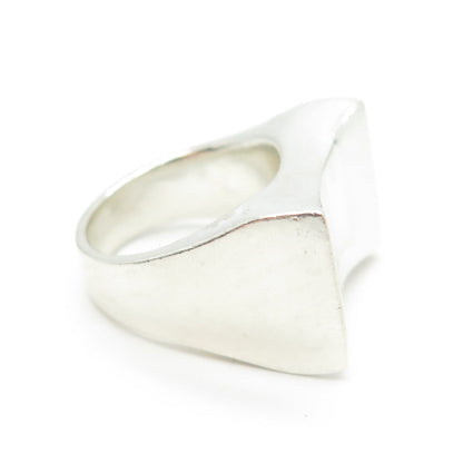 925 Sterling Silver Vintage Modernist Ring Size 6.25
