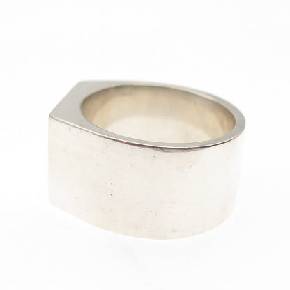 925 Sterling Silver Vintage 2000 RT Birmingham Millennium Signet Ring Size 9