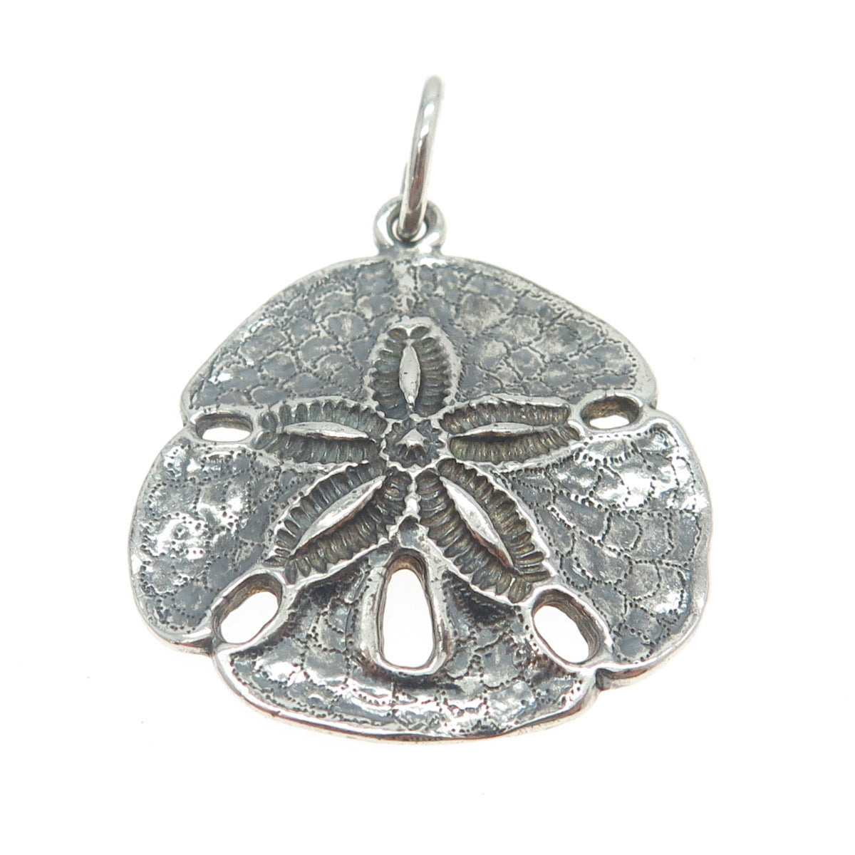 GOLD CREATION 925 Sterling Silver Vintage Sand Dollar Charm Pendant