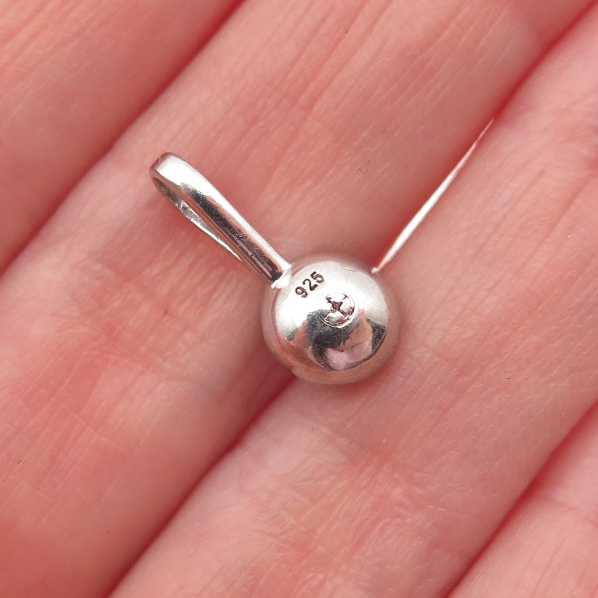 925 Sterling Silver Real Black Onyx Mini Charm Pendant
