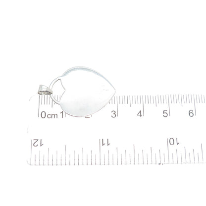 925 Sterling Silver Vintage Grandmothers Heart Charm Pendant