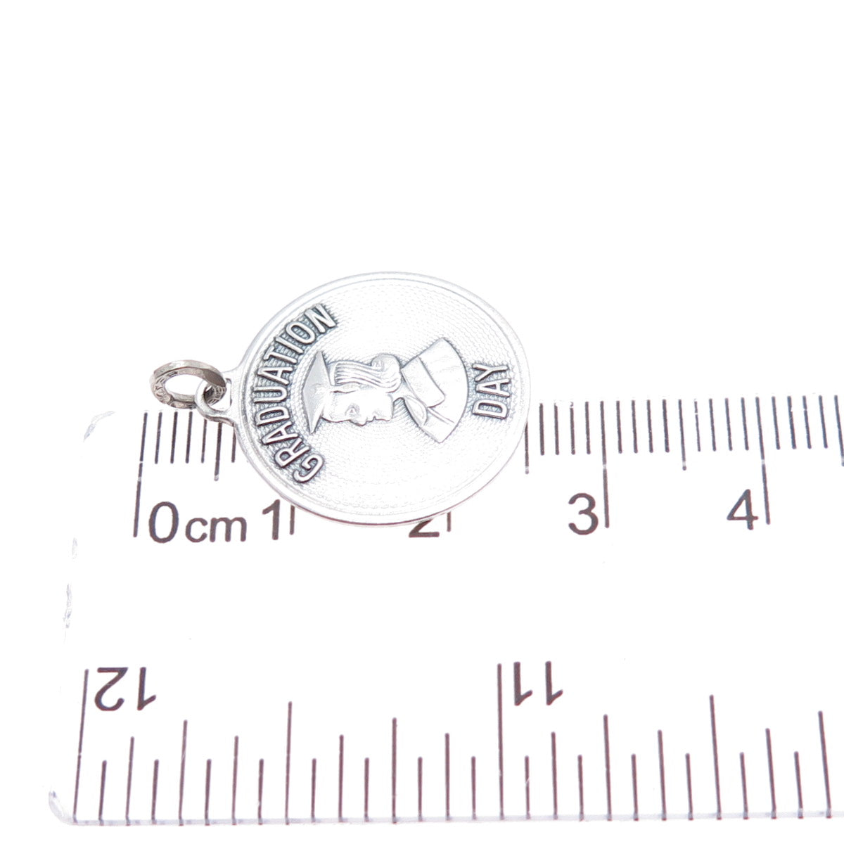 BEAU 925 Sterling Silver Vintage Graduation Day Charm Pendant
