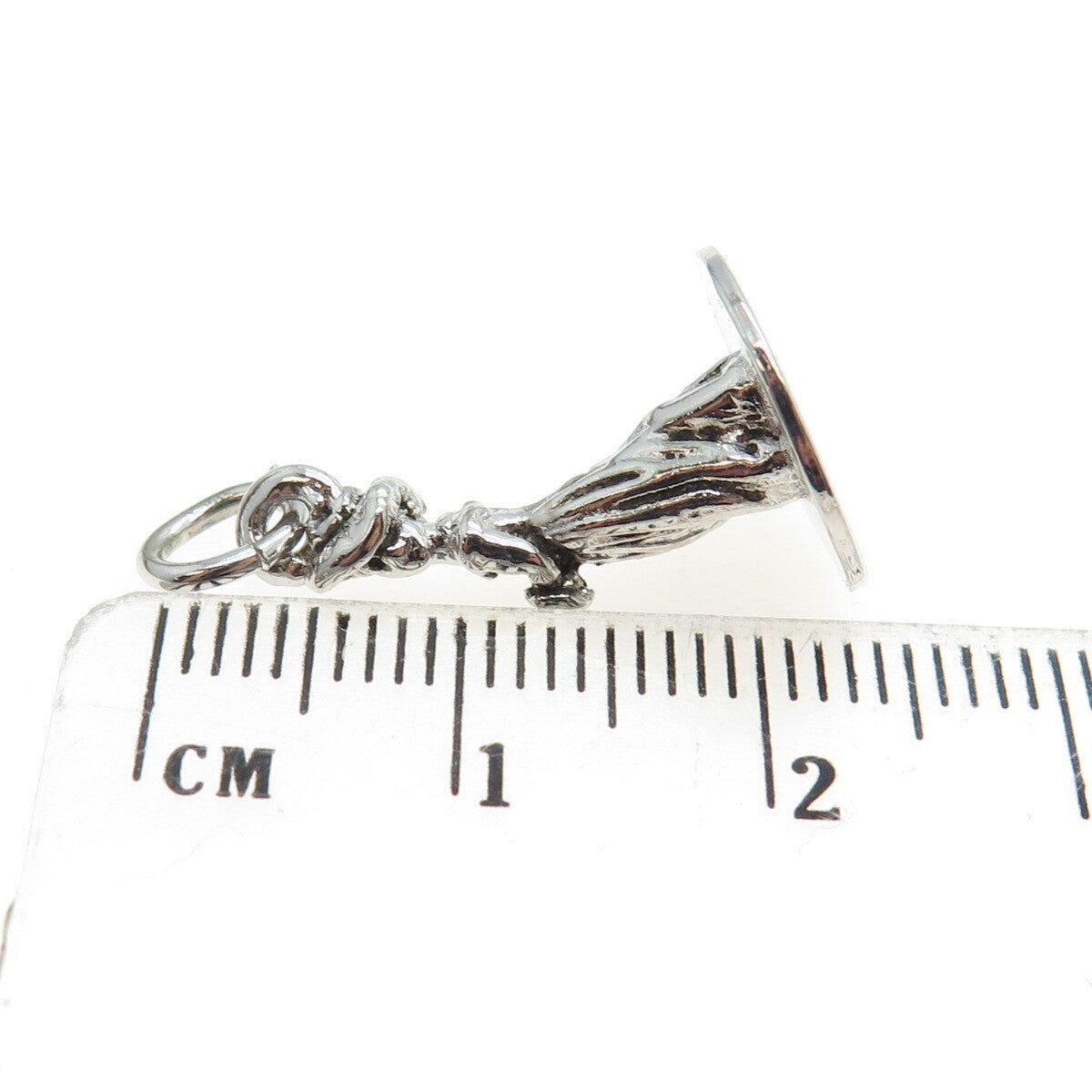 925 Sterling Silver Vintage Bride 3D Pendant