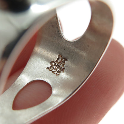 JAY KING DESERT ROSE Sterling Silver Vintage Real Montana Agate Charm Pendant