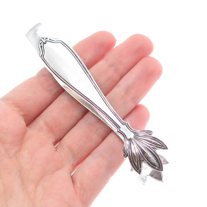 SAART BROS 925 Sterling Silver Antique 1900 La Tosca Sugar Tongs