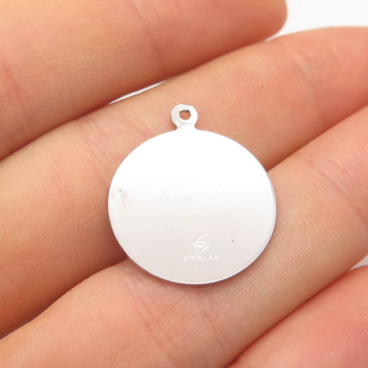 925 Sterling Silver Vintage Kingston New York 1776 - 1976 Round Pendant