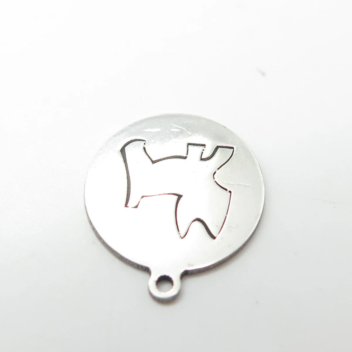 925 Sterling Silver USA Two In Town Dog / Puppy Charm Pendant