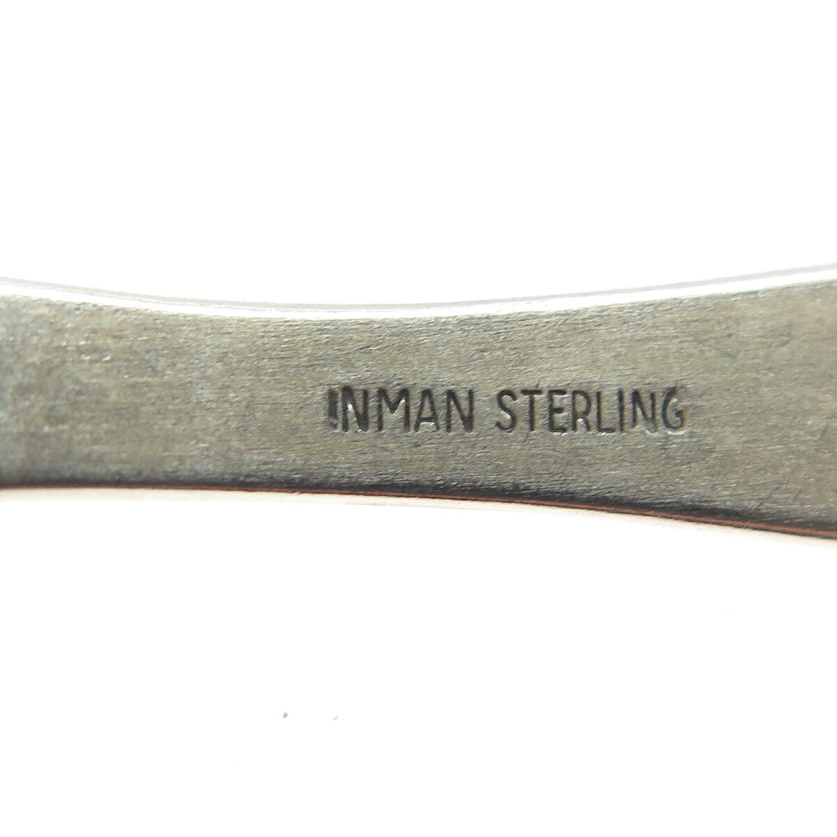 J.T. INMAN 925 Sterling Silver Antique Louisiana States & Cities Tea Spoon