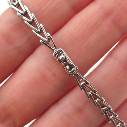 925 Sterling Silver Real Round-Cut Sapphire Tennis Link Bracelet 7"