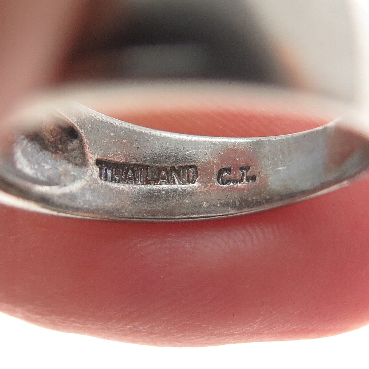 925 Sterling Silver Vintage Round-Cut C Z Oxidized Ring Size 6