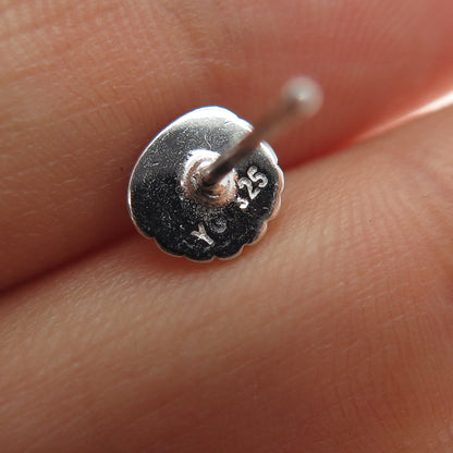 925 Sterling Silver Seashell Stud Earrings