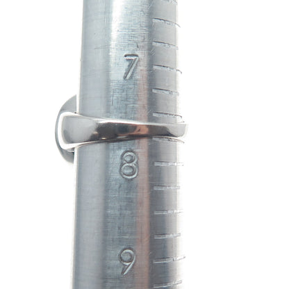 925 Sterling Silver Real Mother-of-Pearl & C Z Flower Ring Size 7.75