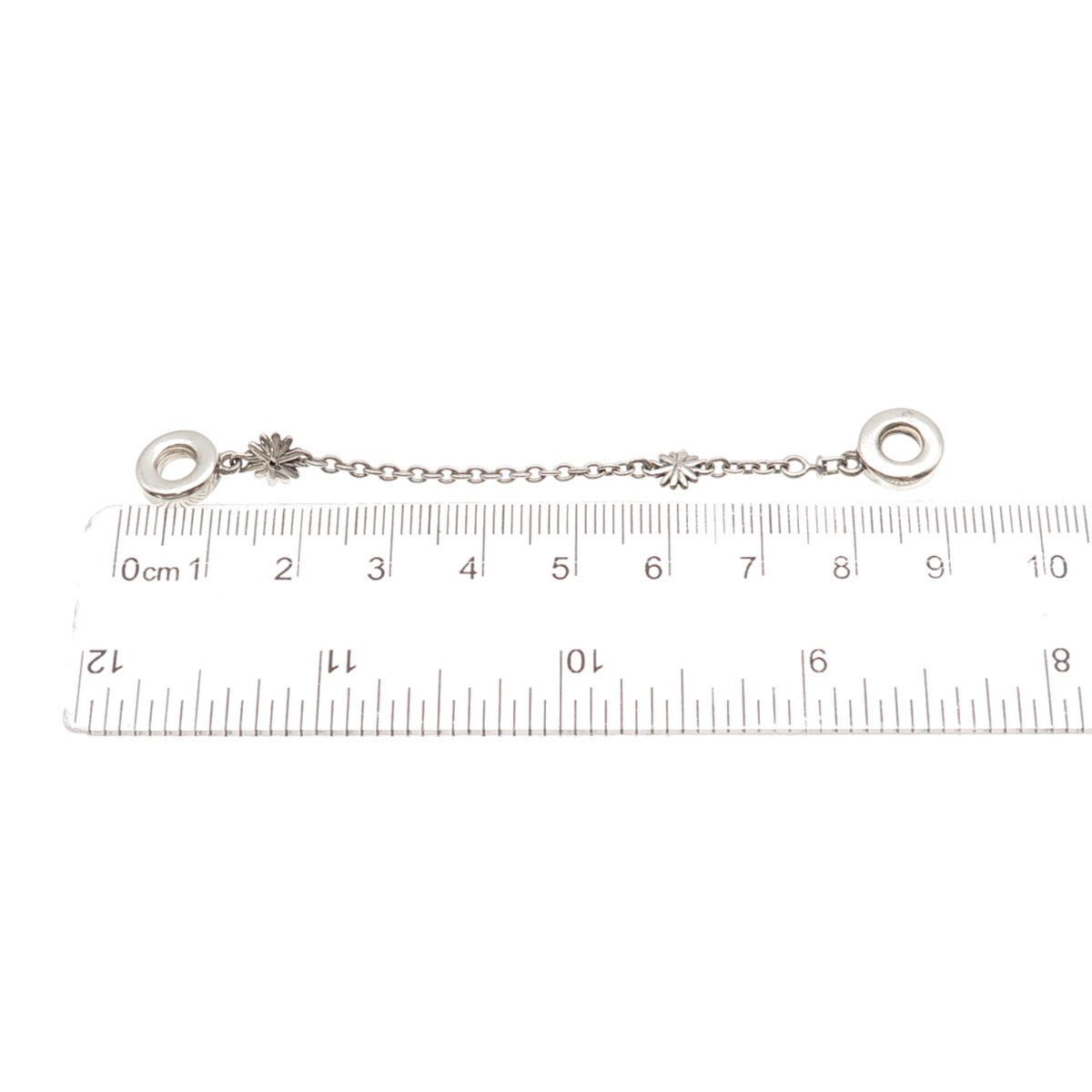 Pandora 925 Sterling Silver Daisy Flower Safety Chain Charm