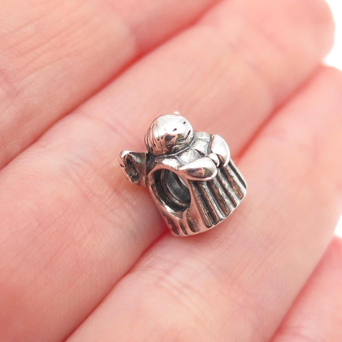 Pandora 925 Sterling Silver Angel of Hope Slide Bead Charm