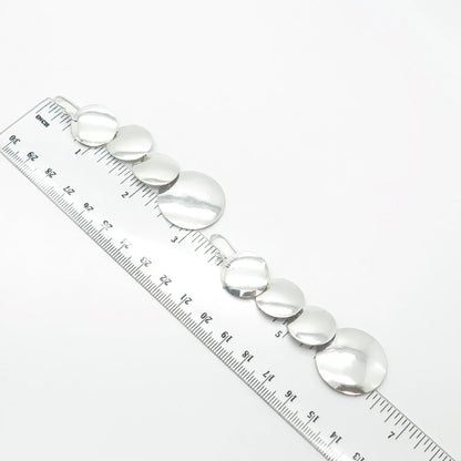950 Silver Vintage Coin Drop Earrings