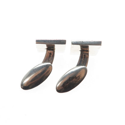 PBD Peter Brams Designs 925 Sterling Silver Vintage Modernist Oxidized Cufflinks