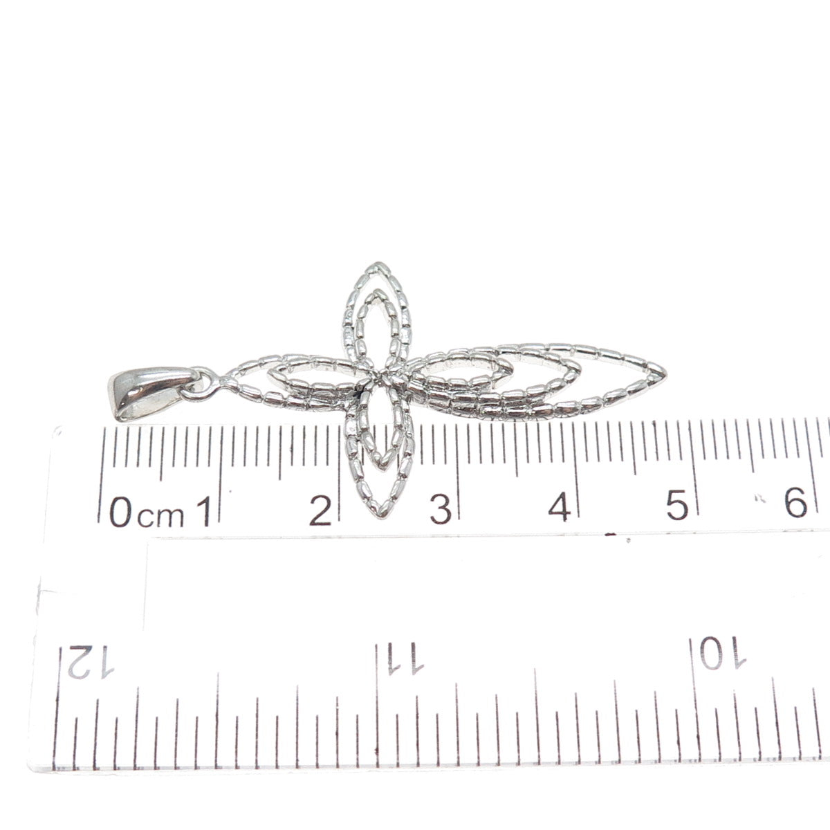 925 Sterling Silver Vintage Cross Religious Charm Pendant