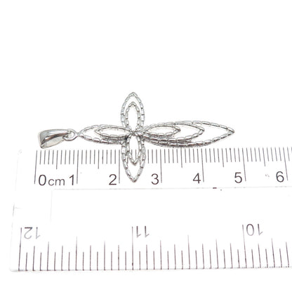 925 Sterling Silver Vintage Cross Religious Charm Pendant