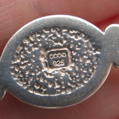 COLEMAN CO. Sterling Silver Vintage Real Turquoise Inlay & Pearl Jacket Earrings