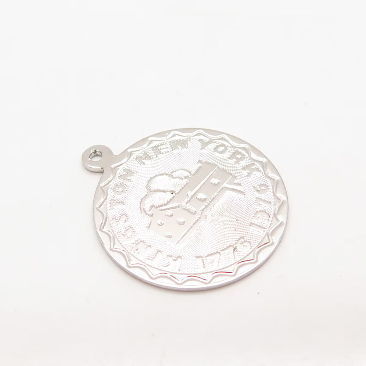 925 Sterling Silver Vintage Kingston New York 1776 - 1976 Round Pendant