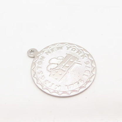 925 Sterling Silver Vintage Kingston New York 1776 - 1976 Round Pendant