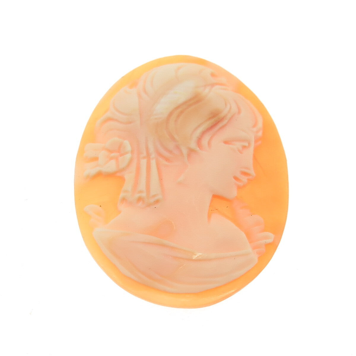 Antique Victorian Real Carved Mother-of-Pearl Lady Cameo